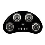 4 Burner Curved Glass Hob