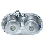 DOUBLE ROUND BOWL SINK NESTA