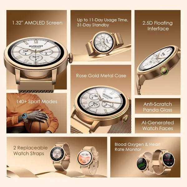 oraimo Watch Muse 1.32? AMOLED IP68 Smart Watch - Image 3